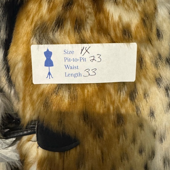 Pamela McCoy Spotted Tan and Black Teddy Jacket - Picture 5 of 9